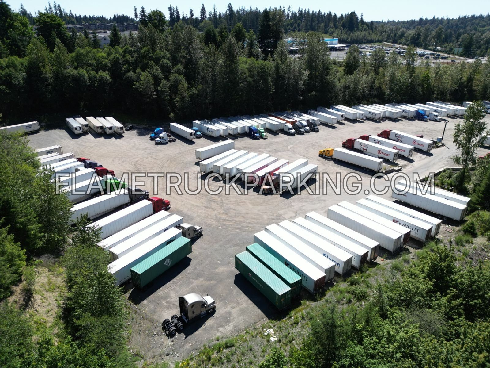 Flame Truck Parking – Maple Valley (Witte Rd SE • off SR-18) truck parking in Maple Valley, WA